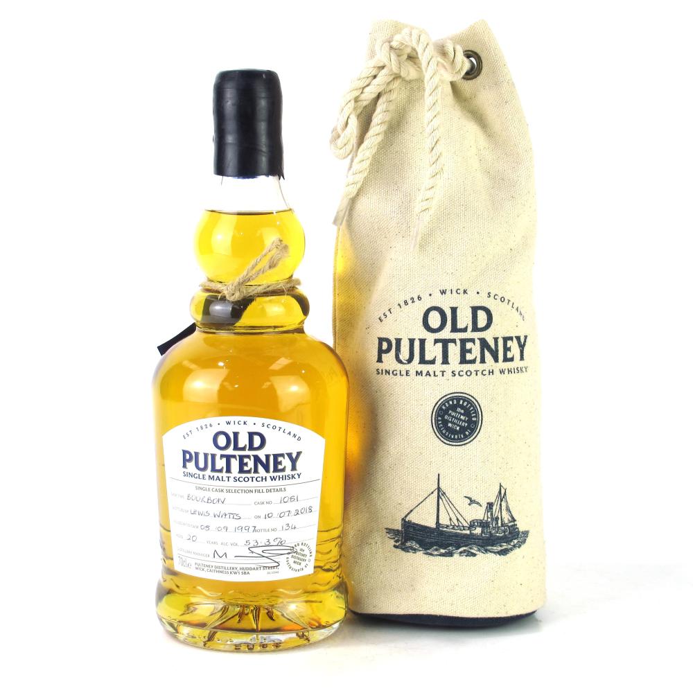 Old Pulteney 1997 Hand Fill 20 Year Old #1081 / Bourbon Cask