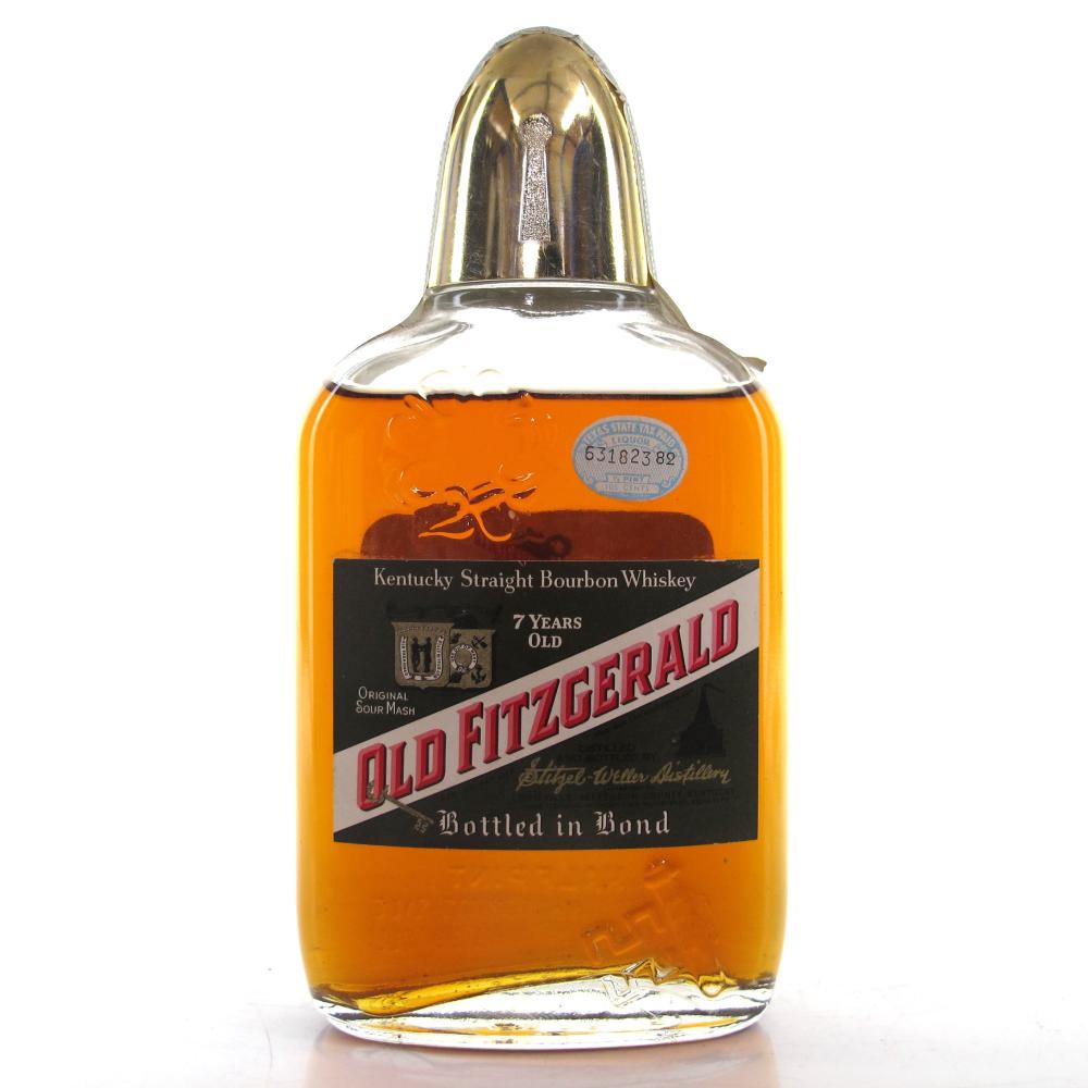 Old Fitzgerald 1958 Bonded 7 Year Old 100 Proof Half Pint / Stitzel-Weller