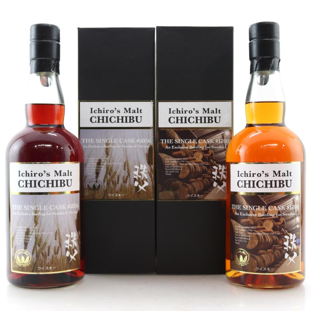 Chichibu Ichiro's Malt Single Cask #5036 & #1700 2 x 70cl / Sweden & Norway