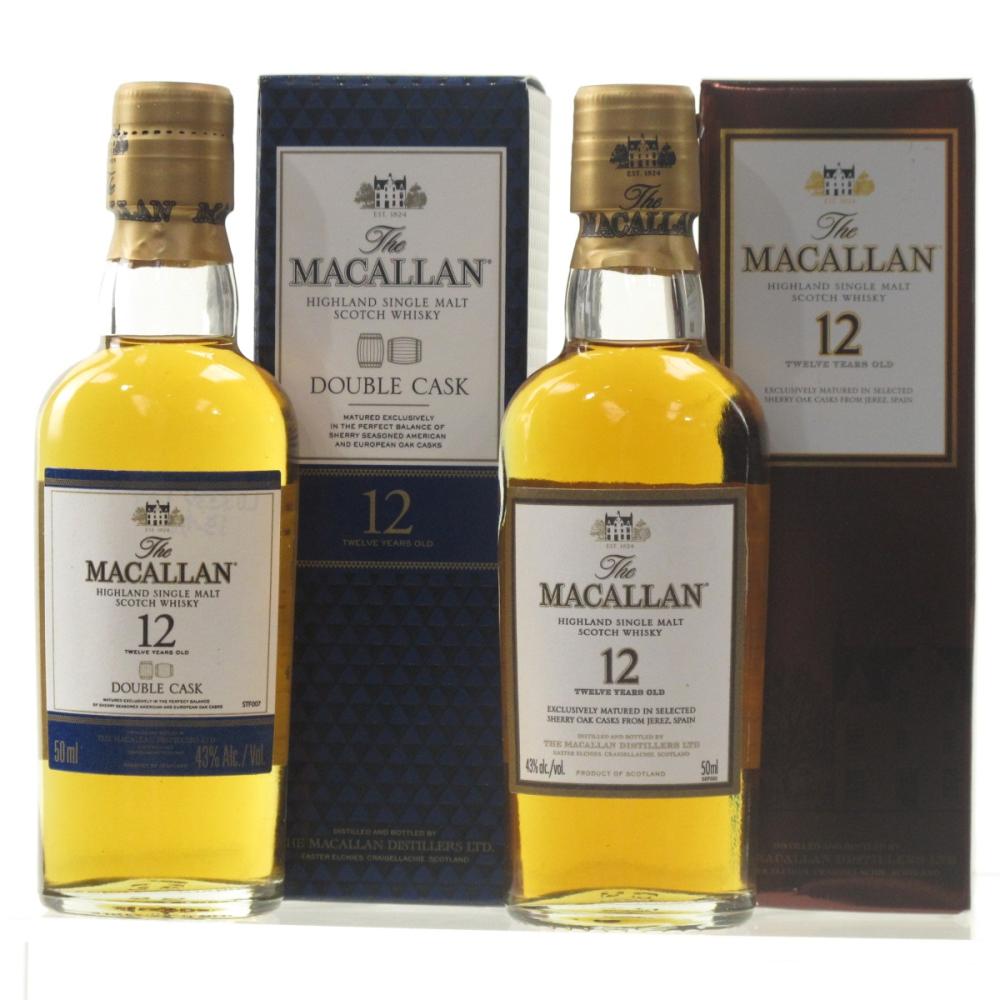 Macallan 12 Year Old and Double Cask Miniature 2 x 5cl / US Import