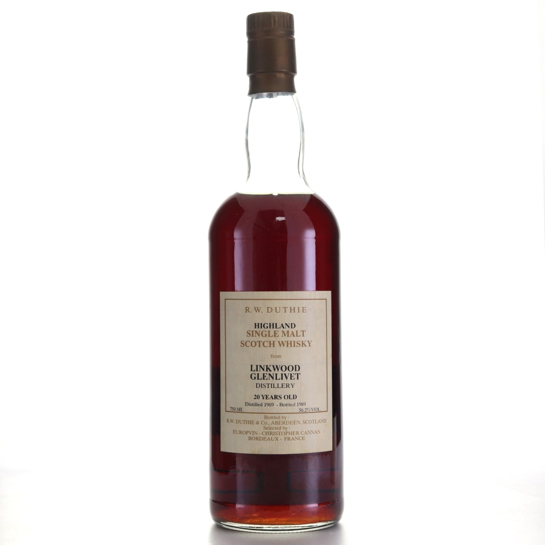 Linkwood 1969 R.W. Duthie for Europvin 20 Year Old