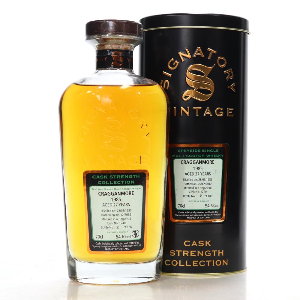 Cragganmore 1985 Signatory Vintage 27 Year Old Cask Strength