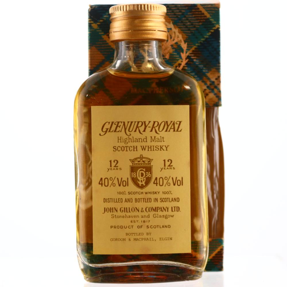 Glenury Royal 12 Year Old Miniature 1980s