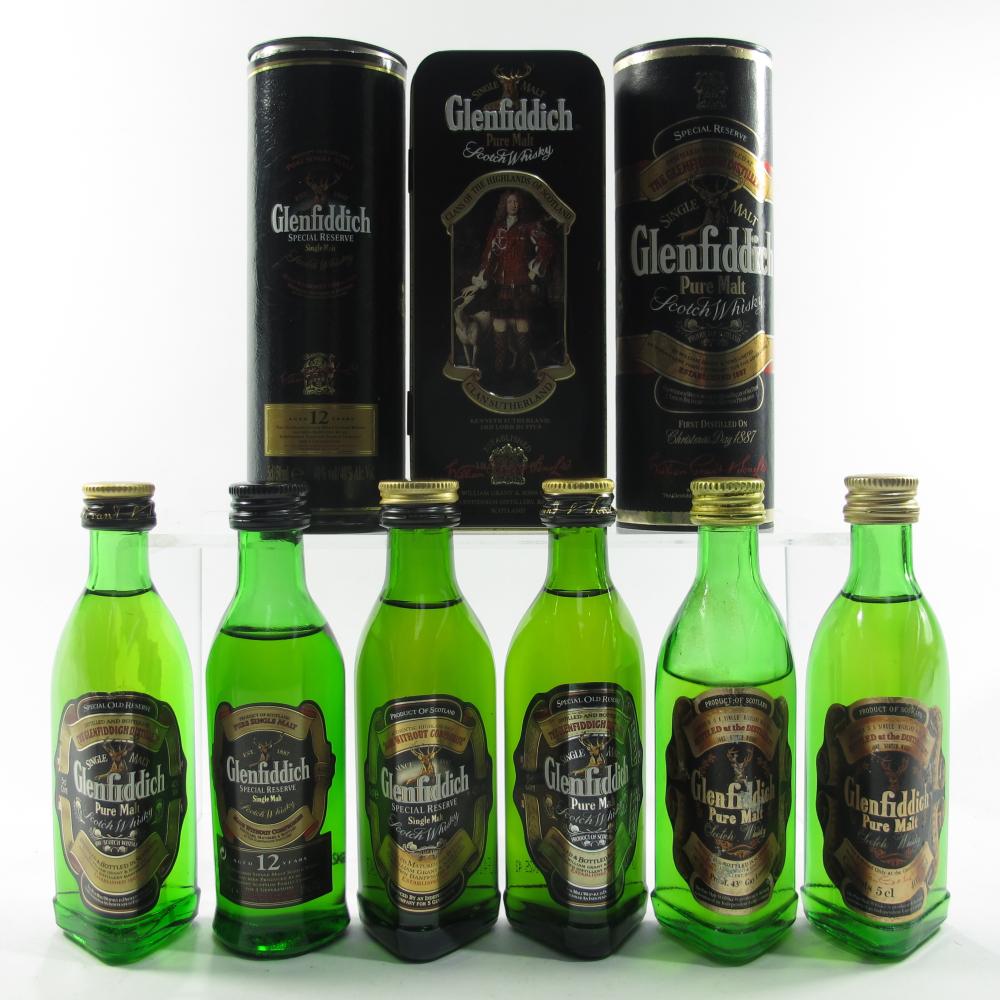 Glenfiddich Miniature Selection 6 x 5cl / including Clan of the Highlands