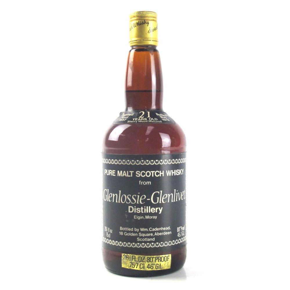 Glenlossie-Glenlivet 1957 Cadenhead's 21 Year Old / Sherry Wood Matured