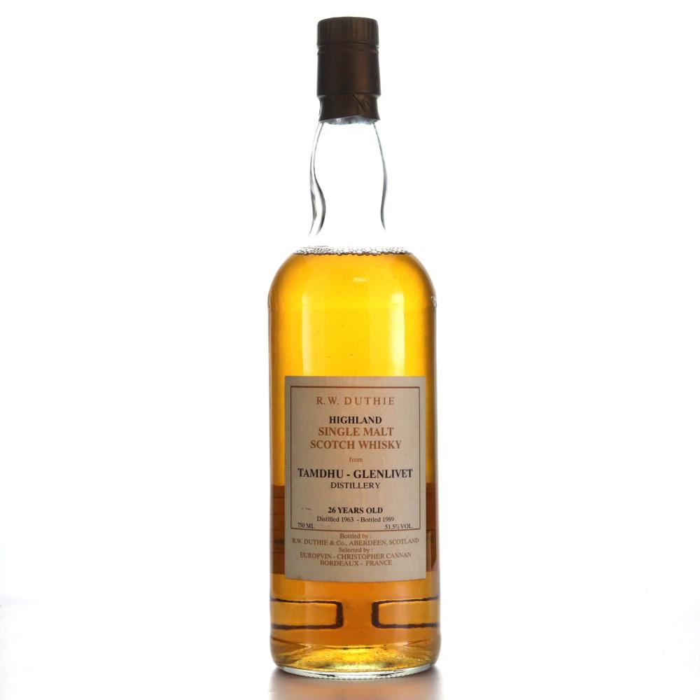 Tamdhu 1963 R.W. Duthie for Europvin 26 Year Old