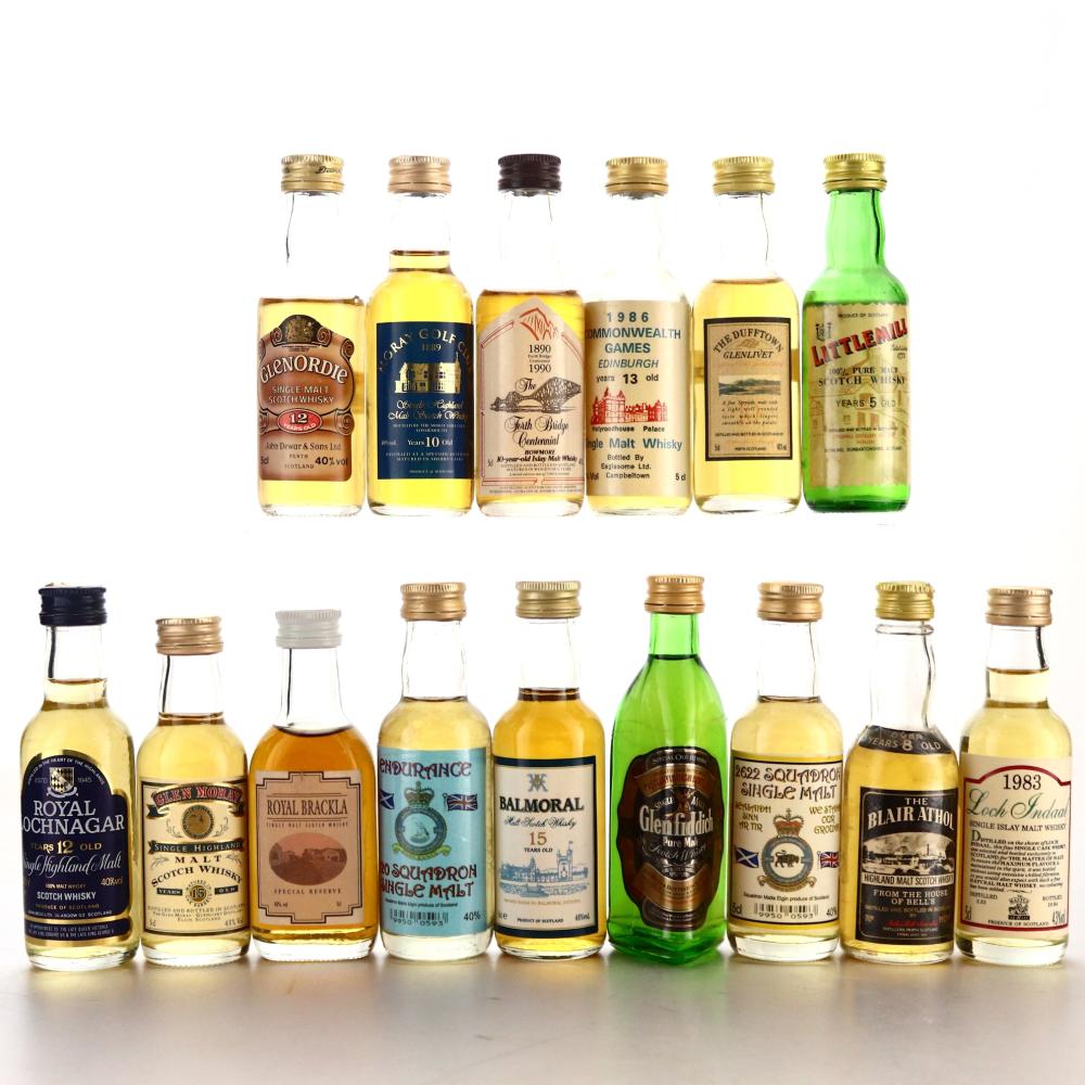 Single Malt Miniatures x 15 / Includes Littlemill
