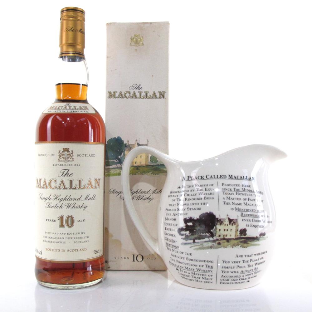 Macallan 10 Year Old 1980s / Including Water Jug