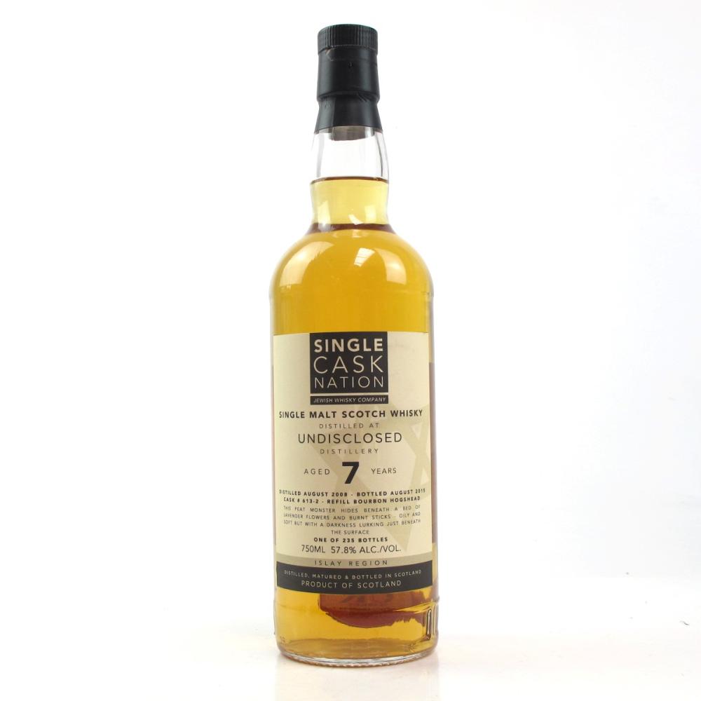 Undisclosed Islay Single Cask Nation 7 Year Old Single Malt 75cl