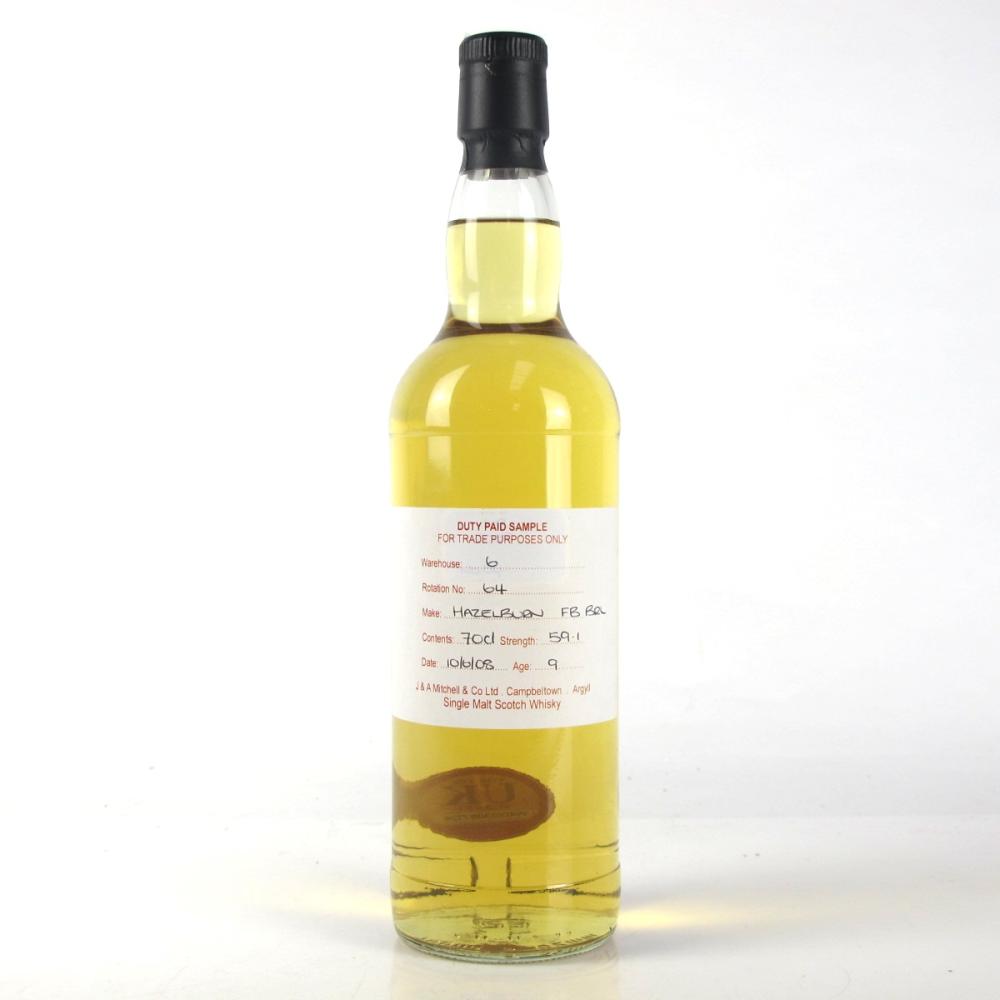Hazelburn 2008 Duty Paid Sample 9 Year Old