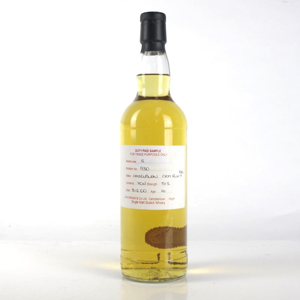 Hazelburn 2000 Duty Paid Sample 16 Year Old / Demerara Rum Finish