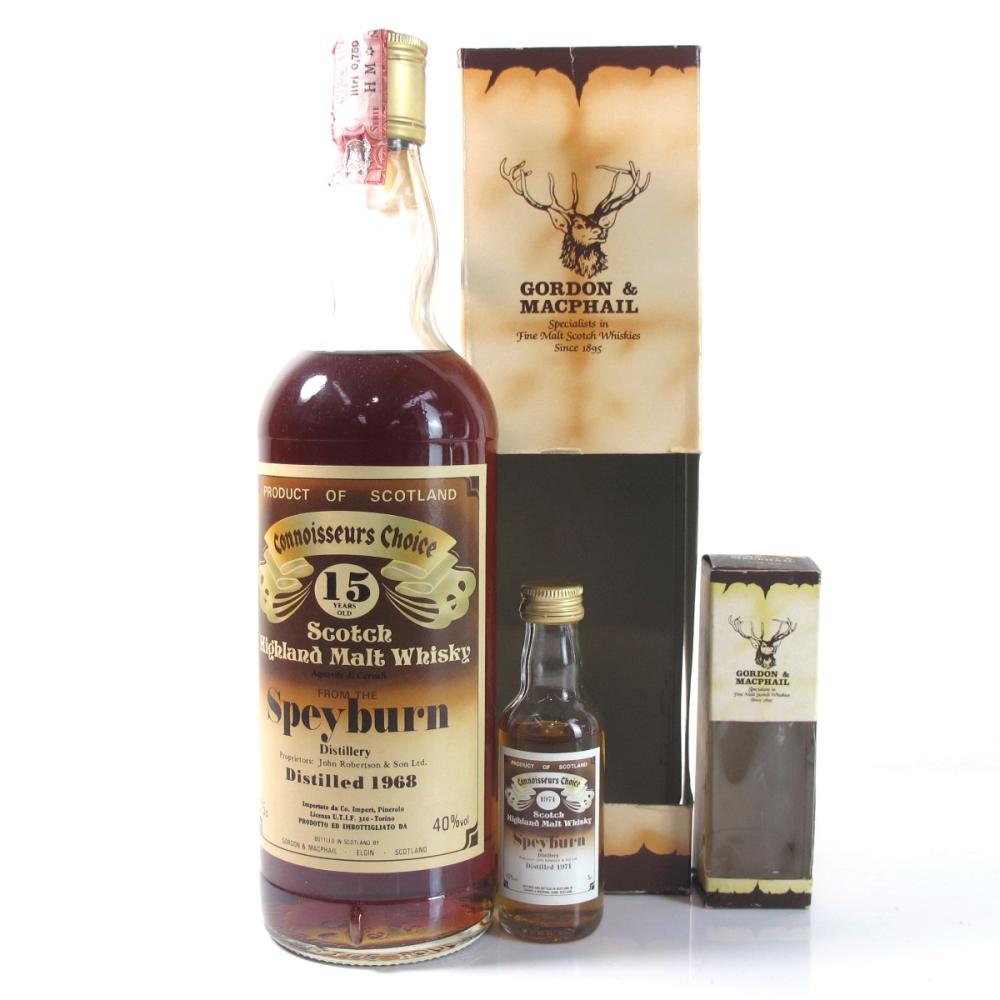 Speyburn 1968 Gordon and MacPhail 75cl With 5cl Miniature