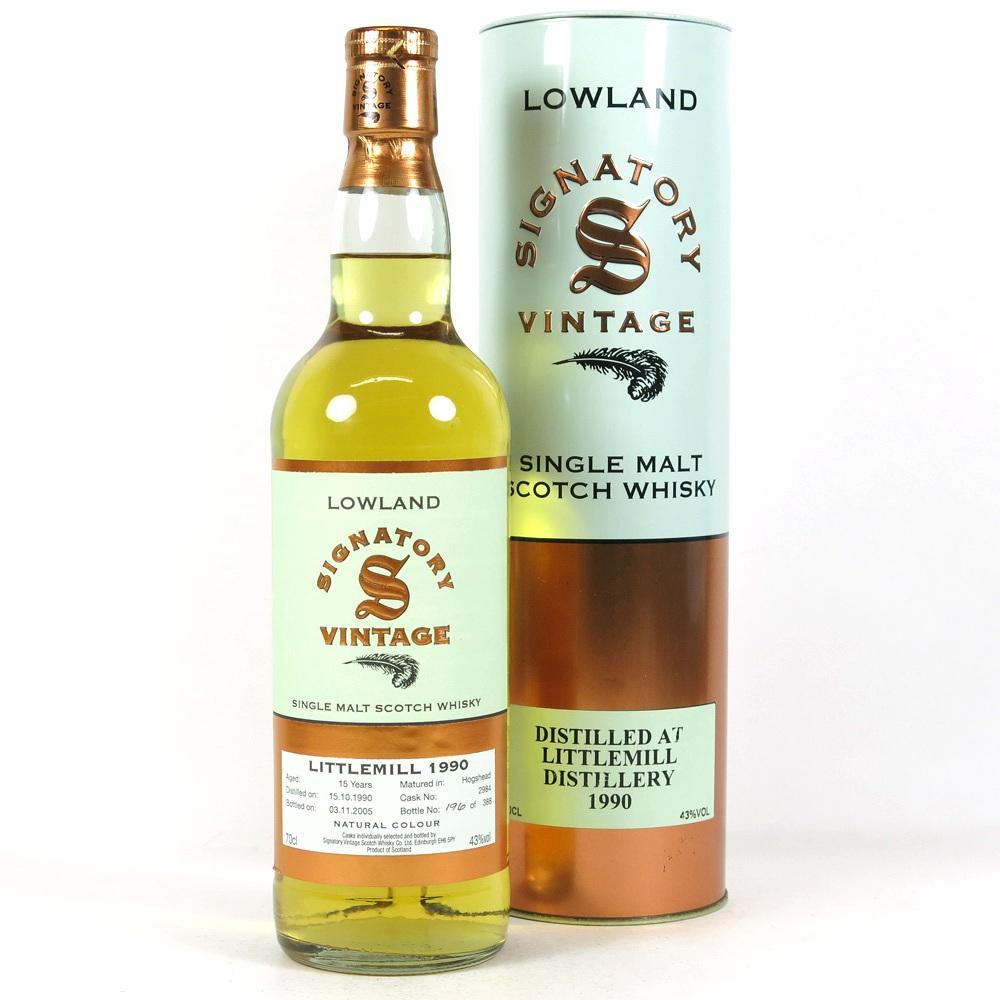 Littlemill 1990 Signatory Vintage 15 Year Old