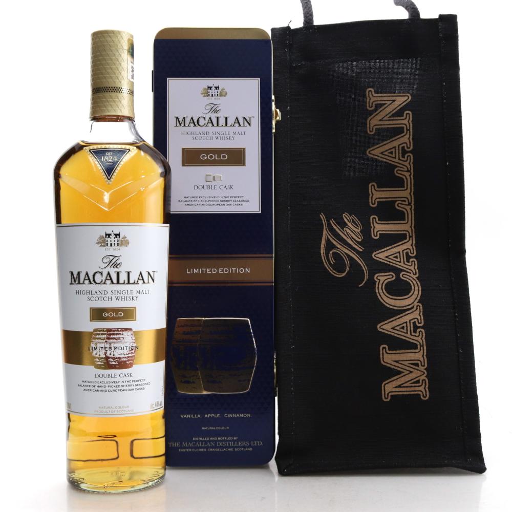 Macallan Gold Double Cask Limited Edition / With Branded Hessian Bag
