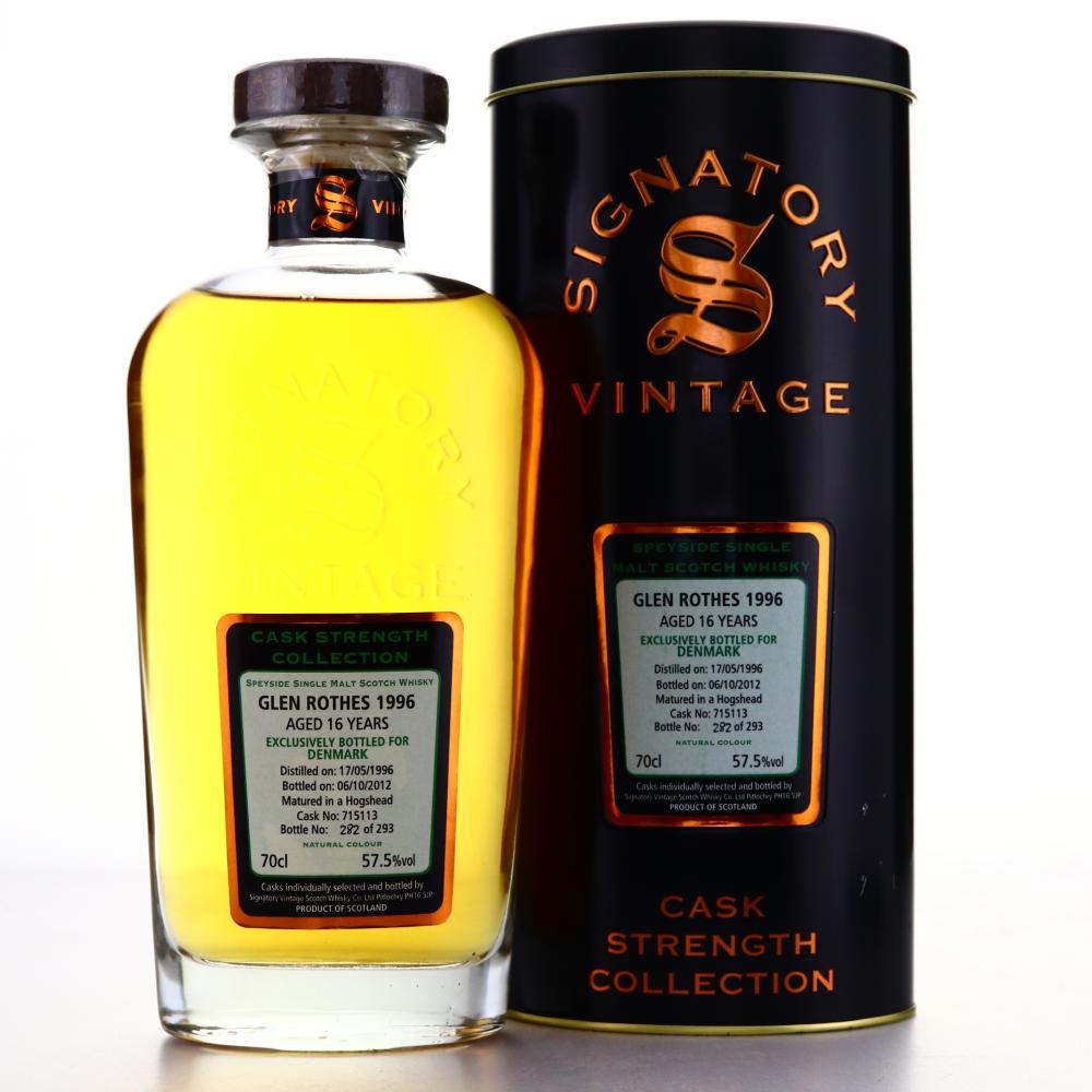 Glenrothes 1996 Signatory Vintage 16 Year Old / Denmark