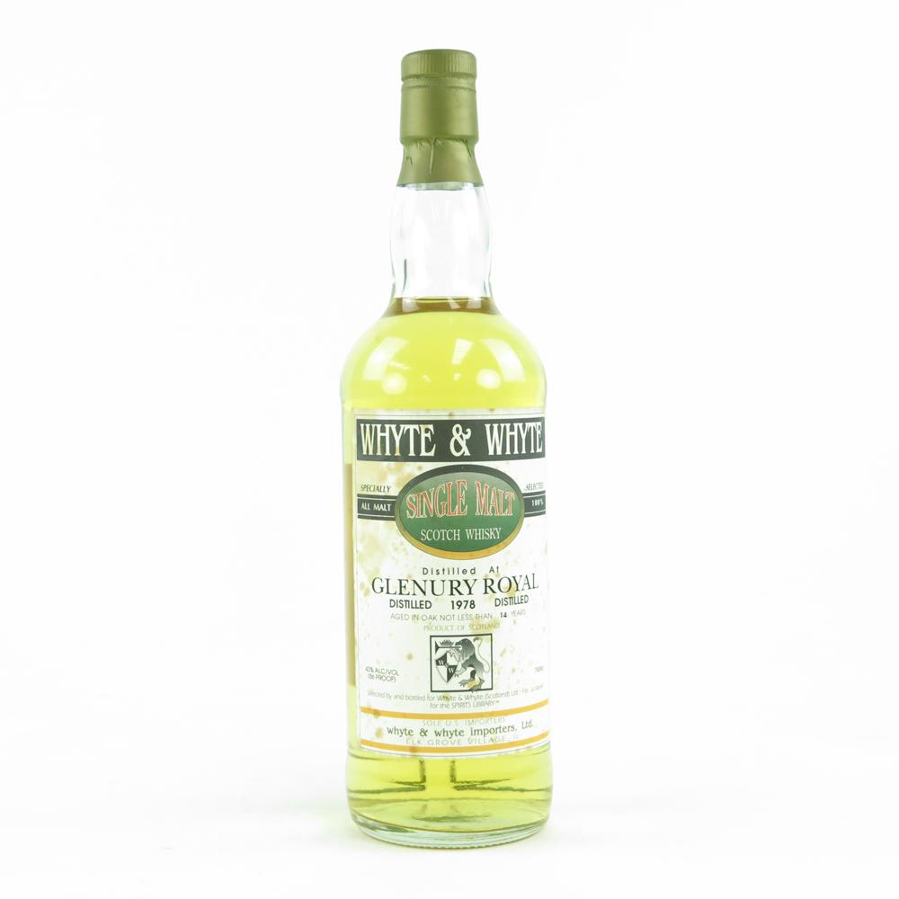 Glenury Royal 1978 Whyte and Whyte 14 Year Old 75cl / US Import