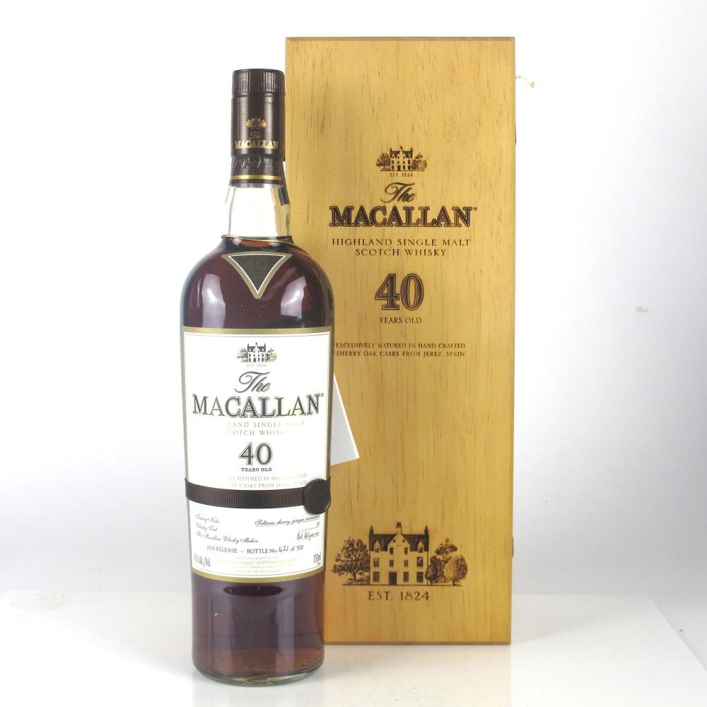Macallan 40 Year Old 2016 Release 75cl / US Import
