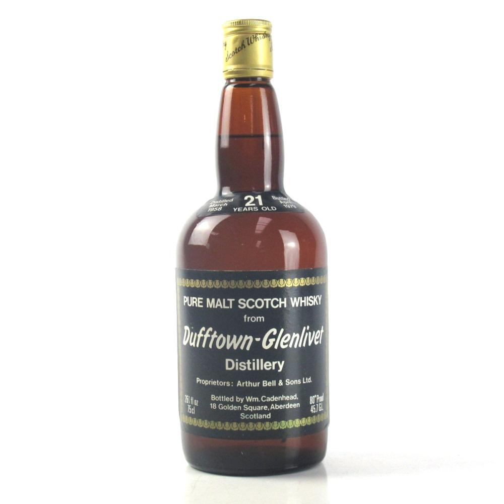 Dufftown-Glenlivet 1958 Cadenhead's 21 Year Old