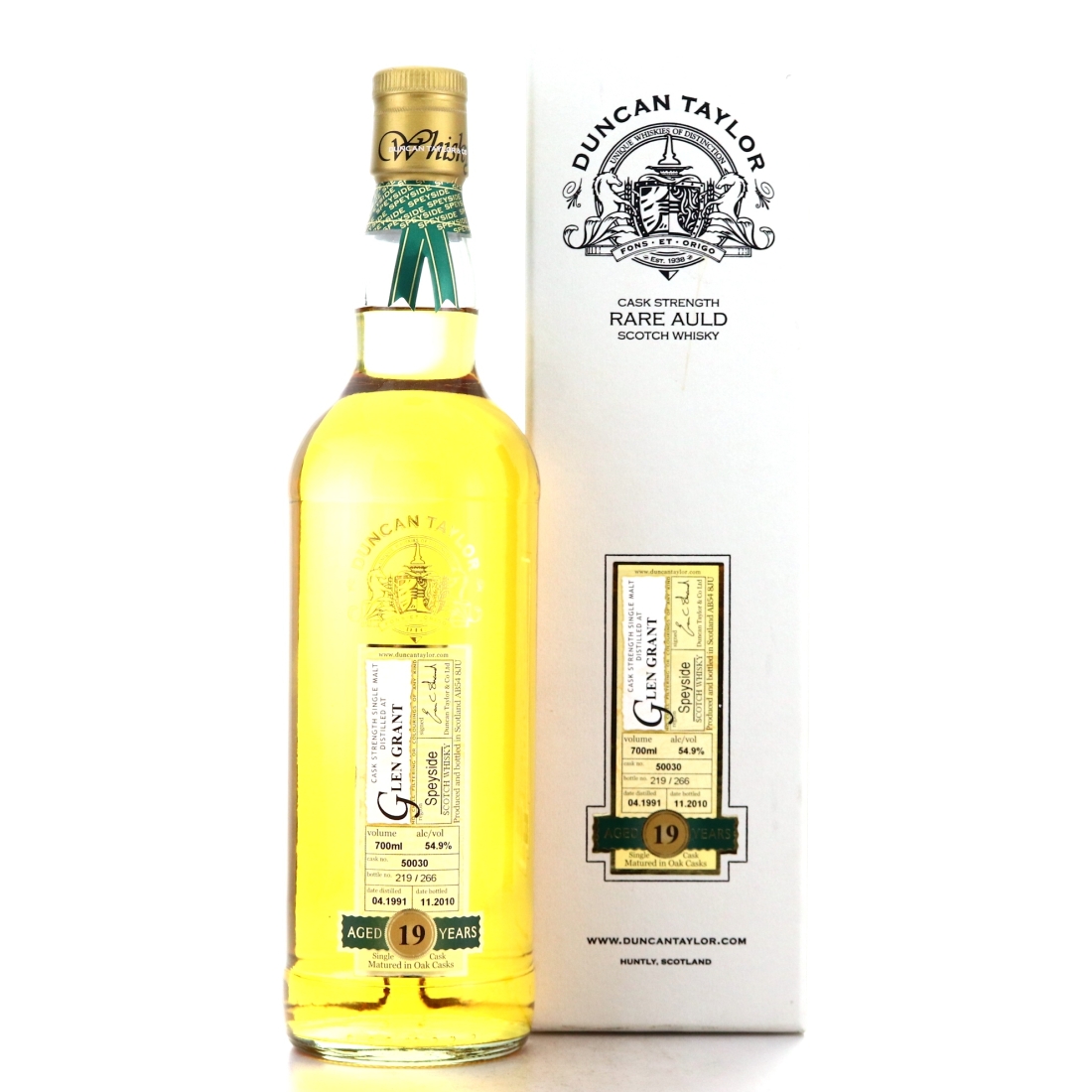 Glen Grant 1991 Duncan Taylor 19 Year Old