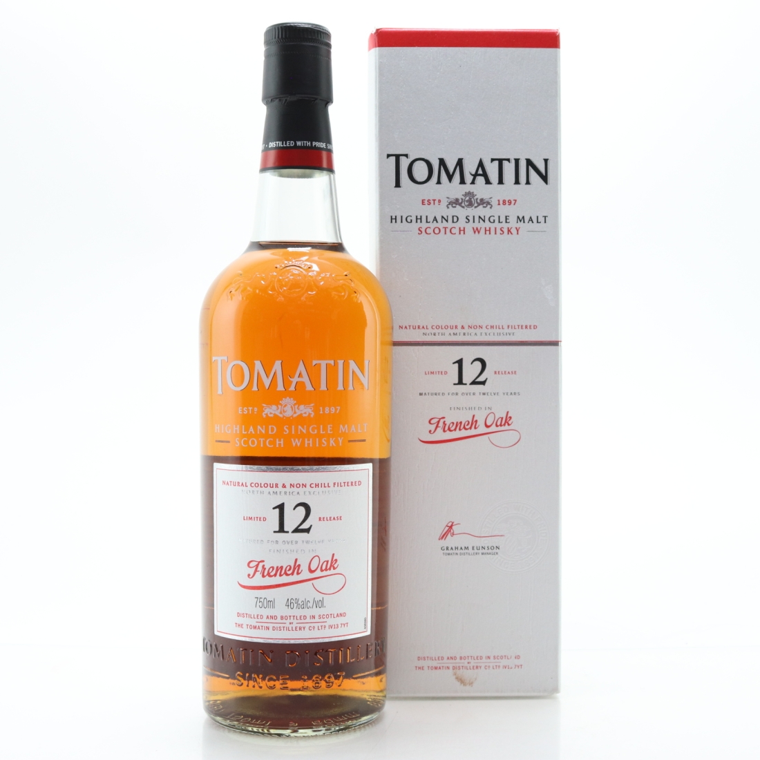 Tomatin 12 Year Old French Oak Finish 75cl / US Exclusive