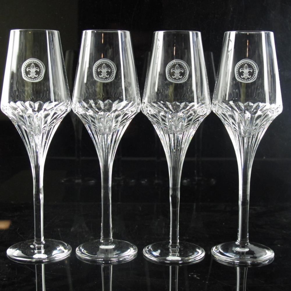 Remy Martin Louis XIII Pillet Crystal Glasses x 4