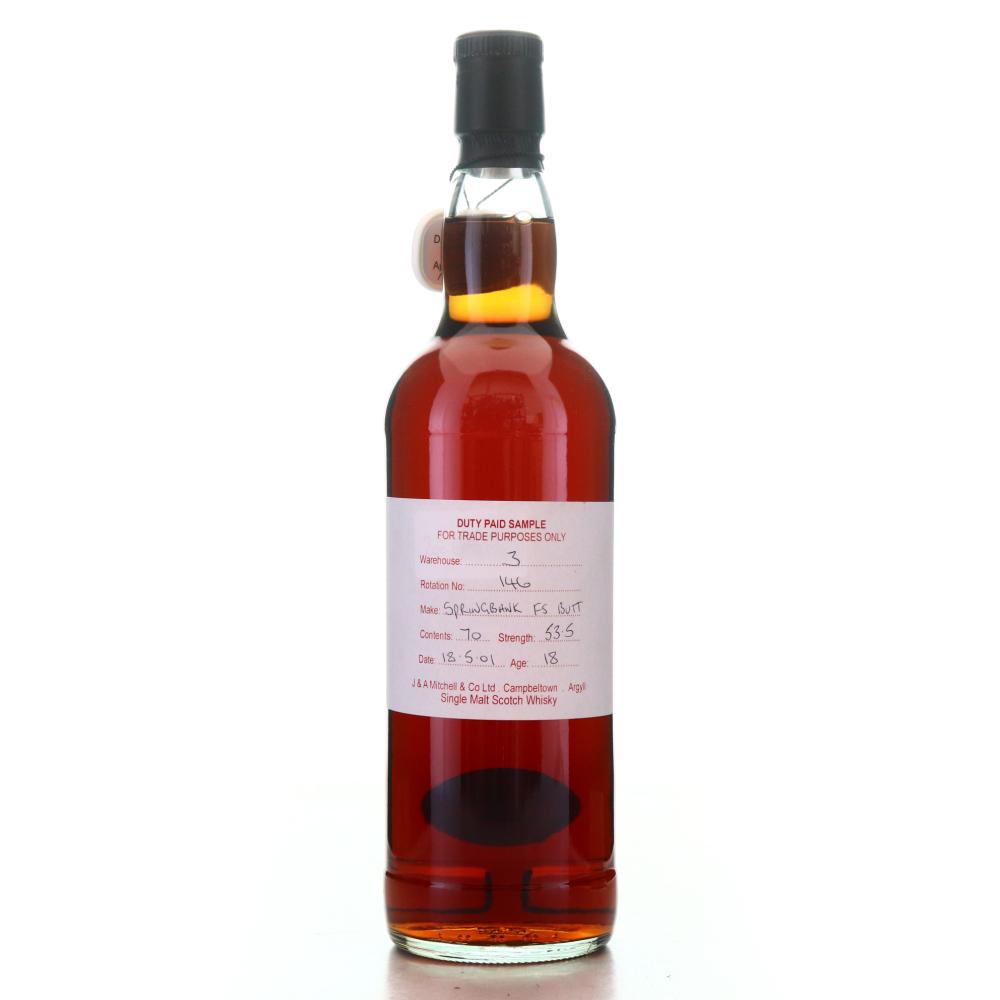 Springbank 2001 Duty Paid Sample 18 Year Old / Fresh Sherry Butt