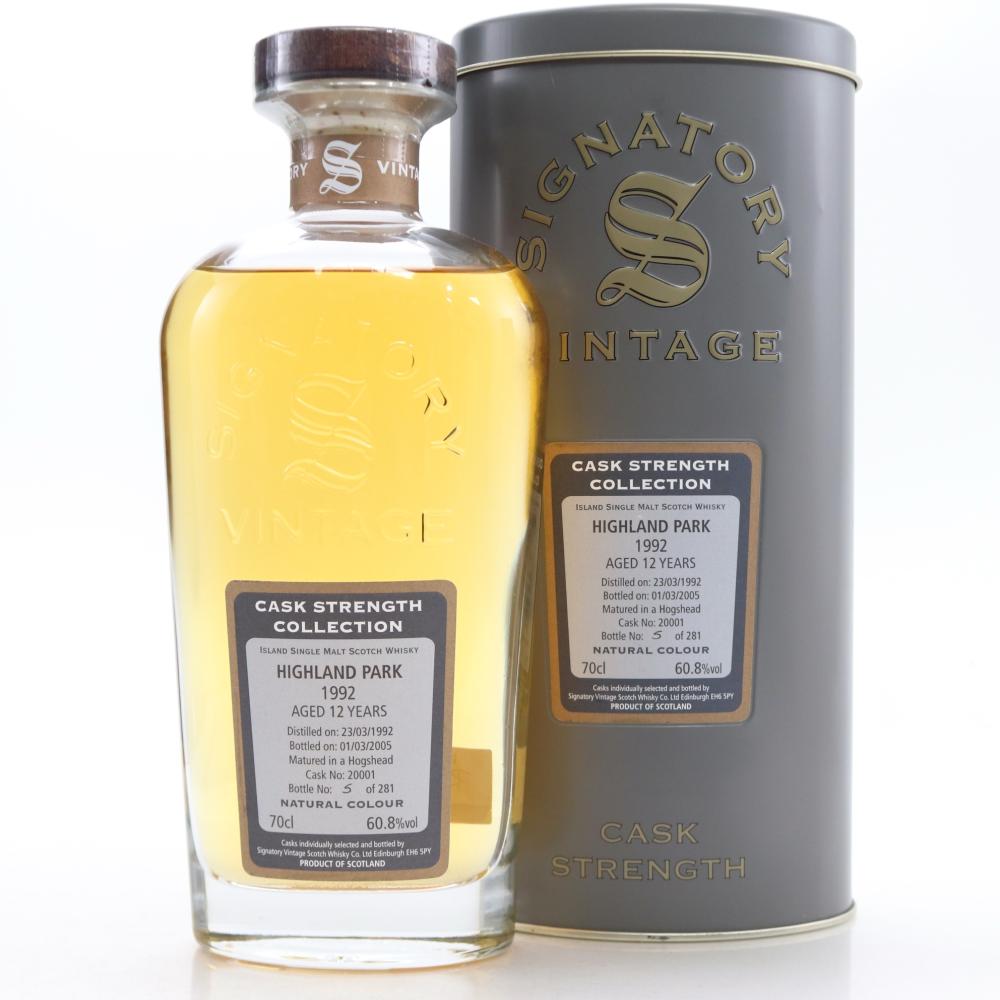 Highland Park 1992 Signatory Vintage 12 Year Old Cask Strength