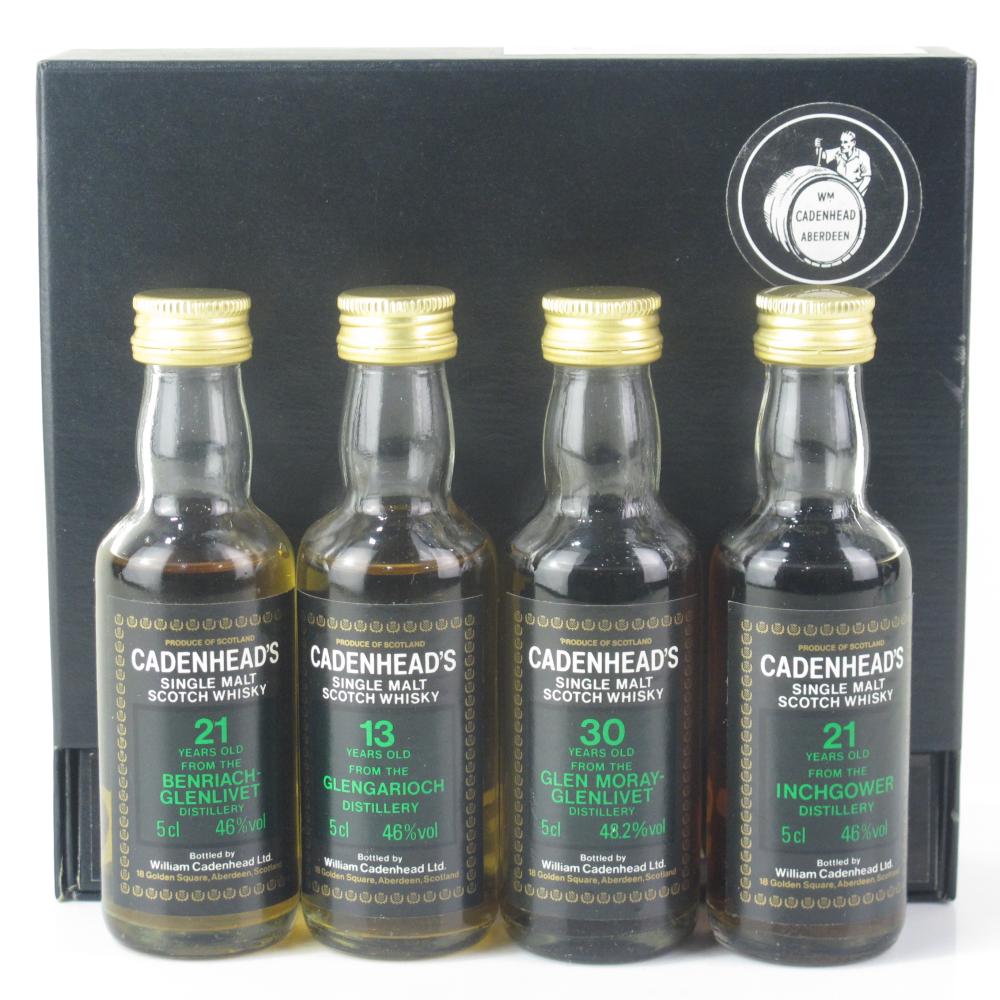 Cadenhead's Miniature Selection 4 x 5cl / Including Glen Moray 30 Year Old