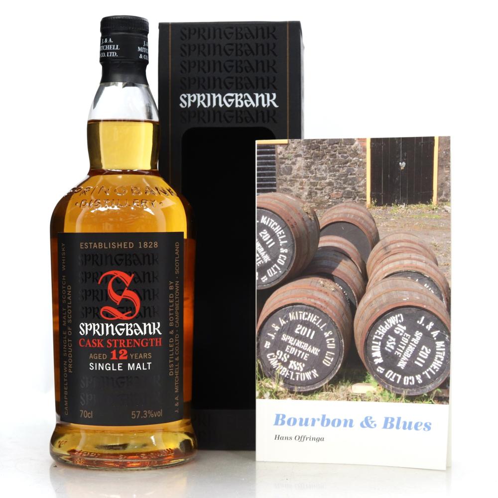 Springbank 12 Year Old Cask Strength Blues Edition / with Bourbon & Blues by Hand Offringa