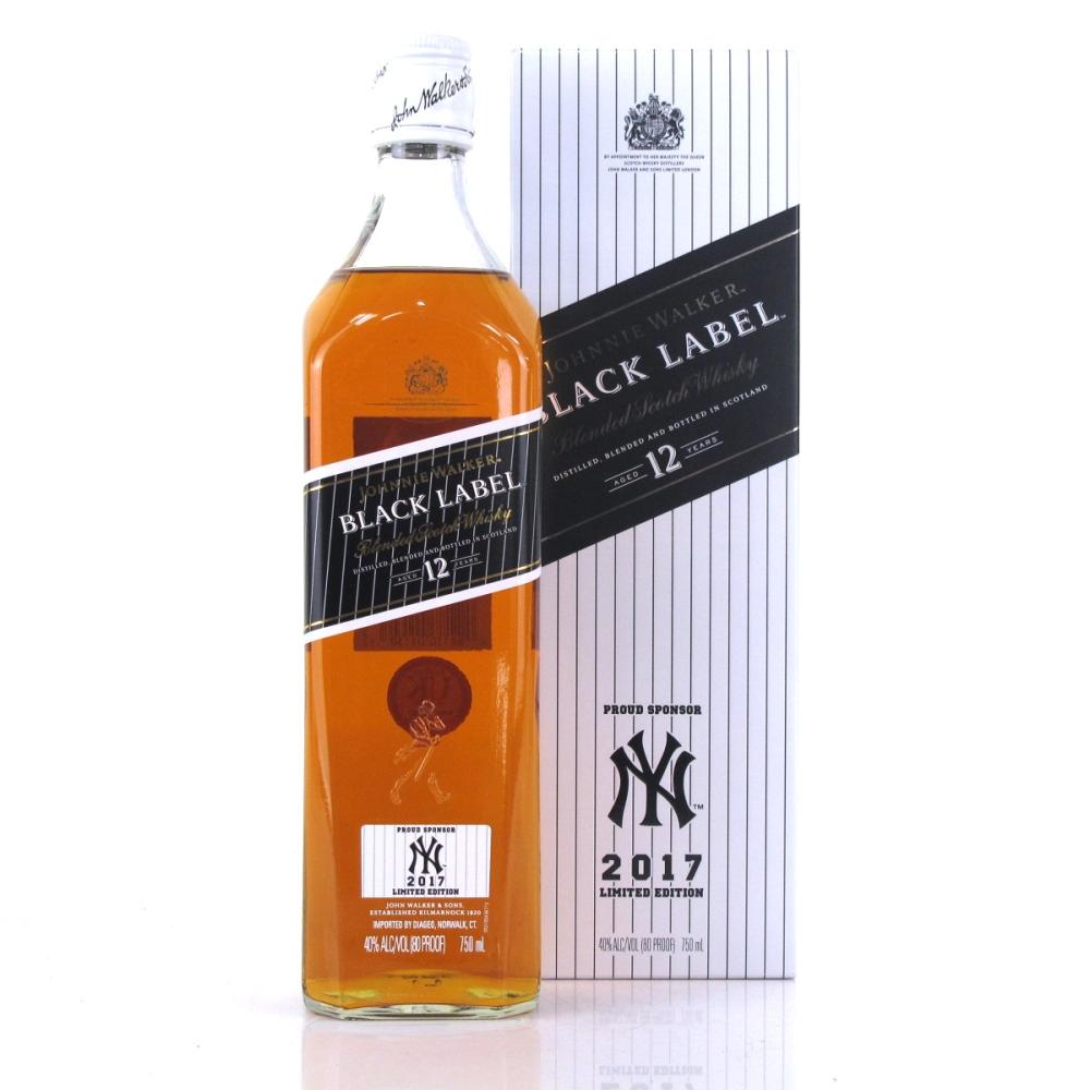 Johnnie Walker Black Label 12 Year Old / New York Yankees 75cl / US Import