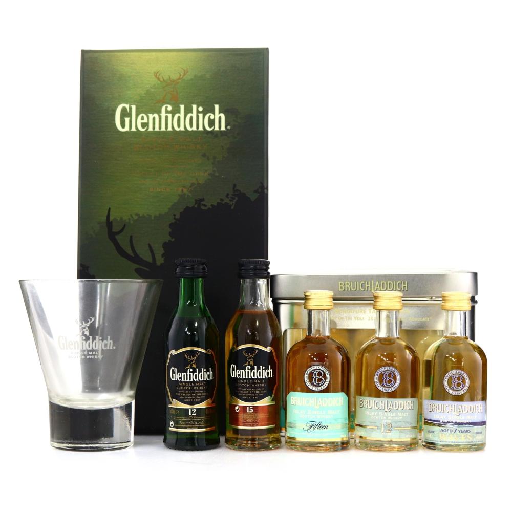 Glenfiddich & Bruichladdich Miniature Packs x 2