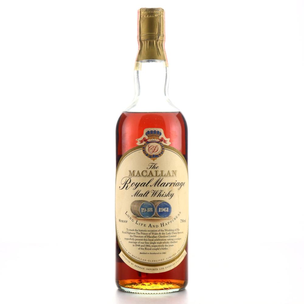 Macallan 1948/1961 Royal Marriage 1981 / Berman Import, US
