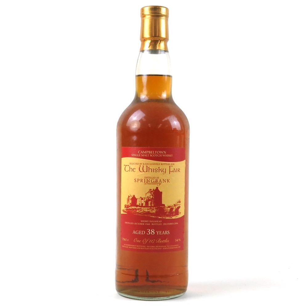 Springbank 1968 Whisky Fair 38 Year Old