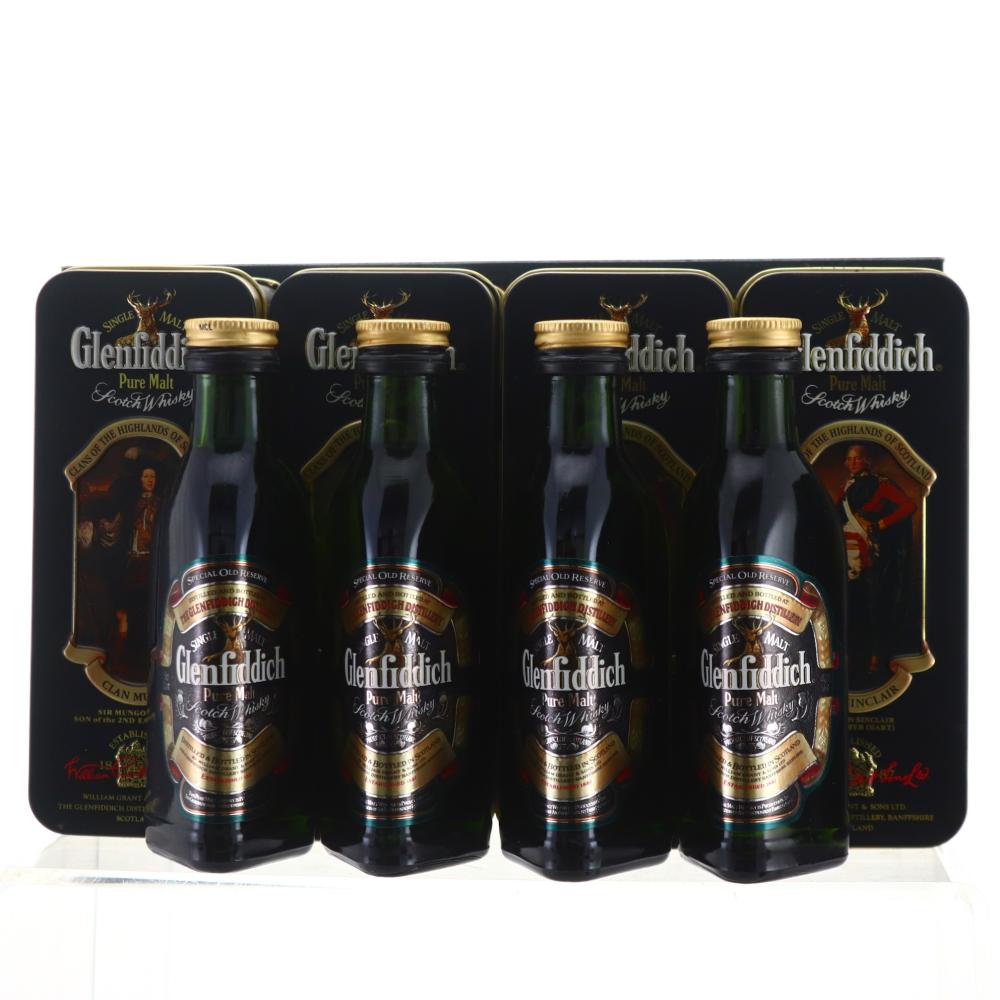 Glenfiddich Clans of the Highlands Miniatures 4 x 5cl