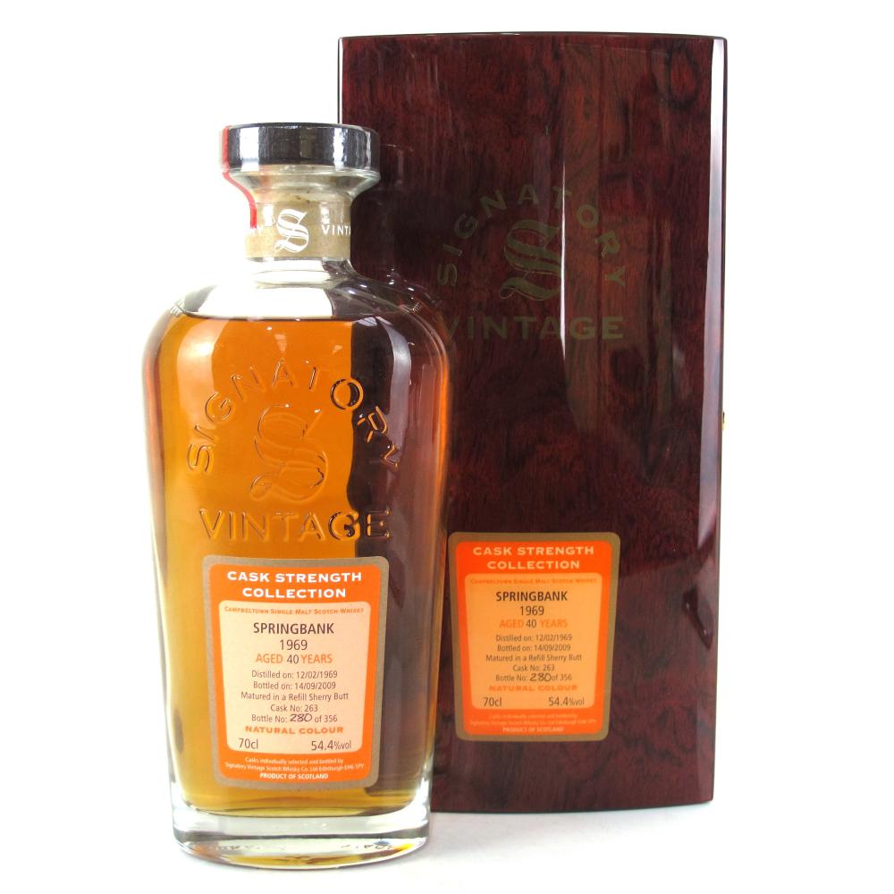 Springbank 1969 Signatory Vintage 40 Year Old Cask Strength / WhiskyBase #1 Rated