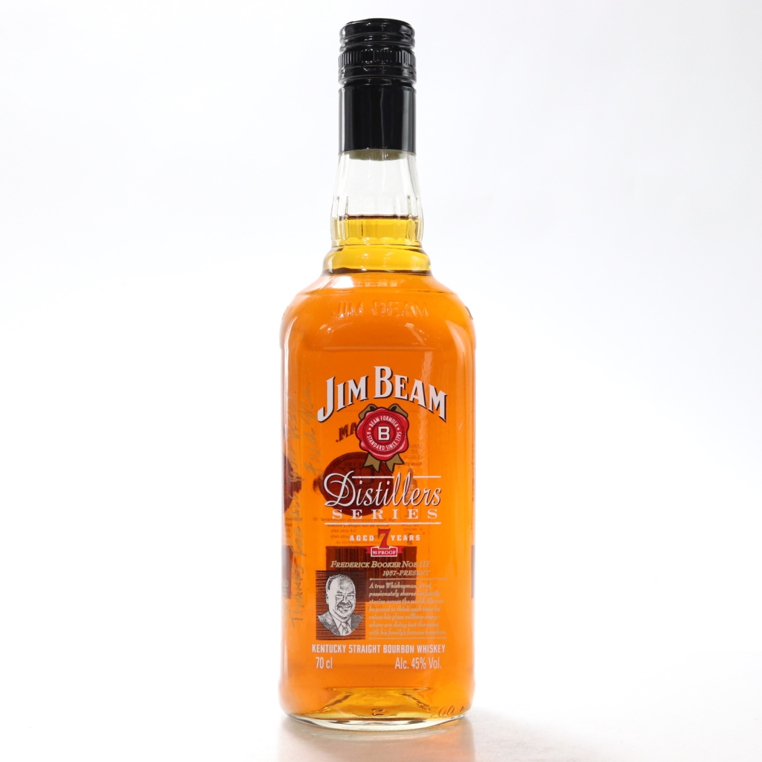 Jim Beam 7 Year Old Distillers Series / Fred Booker Noe III - Signed