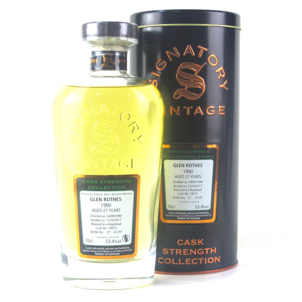 Glenrothes 1990 Signatory Vintage 27 Year Old