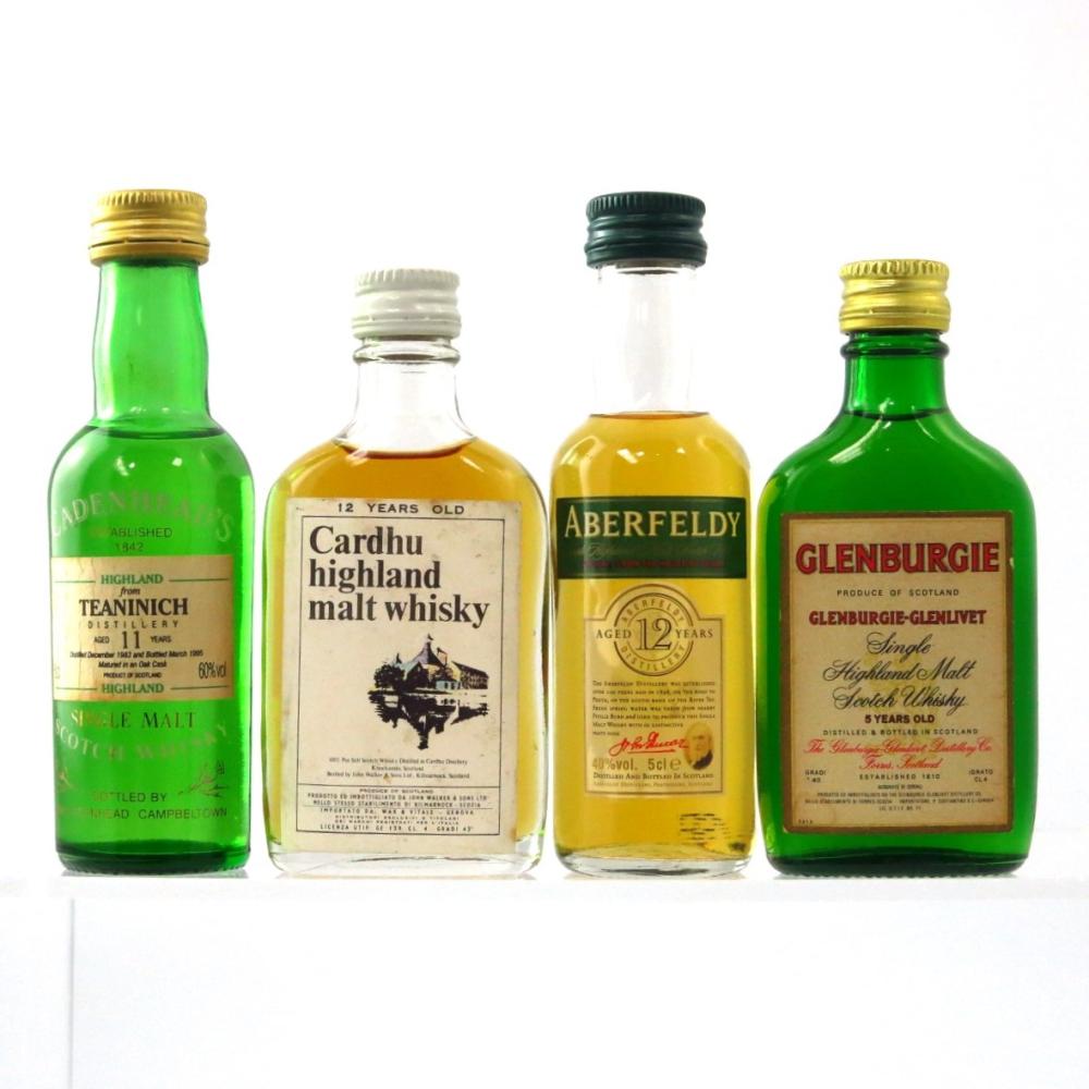 Single Malt Miniatures x 4​ / includes Glenburgie 5 Year Old