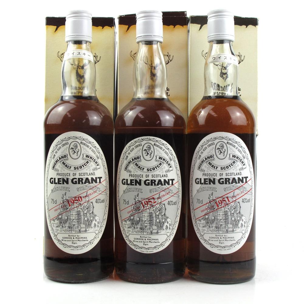 Glen Grant 1950, 1951, and 1952 Gordon and MacPhail
