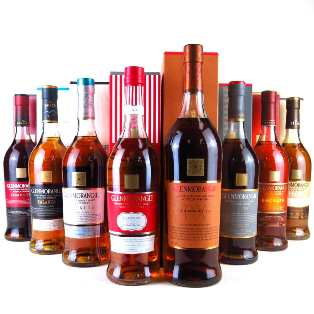 Glenmorangie Private Edition Collection 7 x 70cl, 1 x 1 Litre