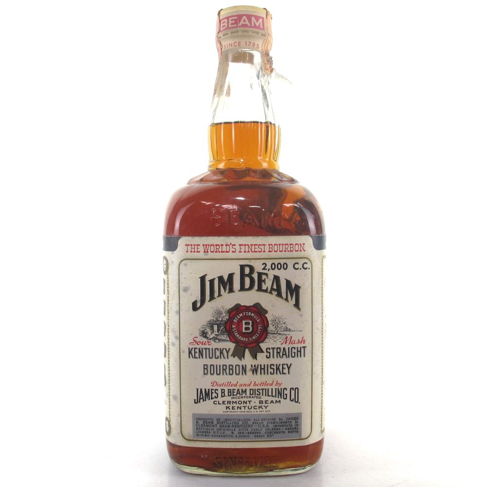 Jim Beam Kentucky Straight Bourbon 2 Litre 1960s