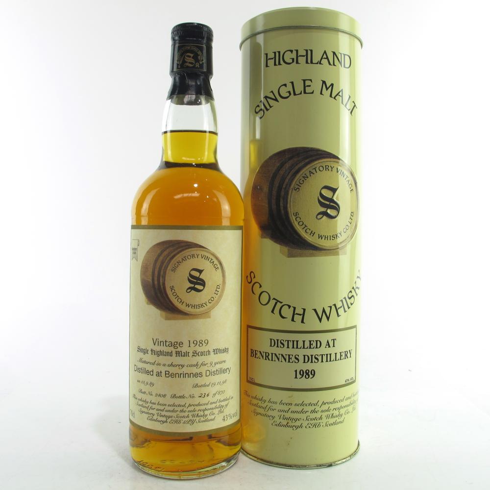 Benrinnes 1989 Signatory Vintage 9 Year Old