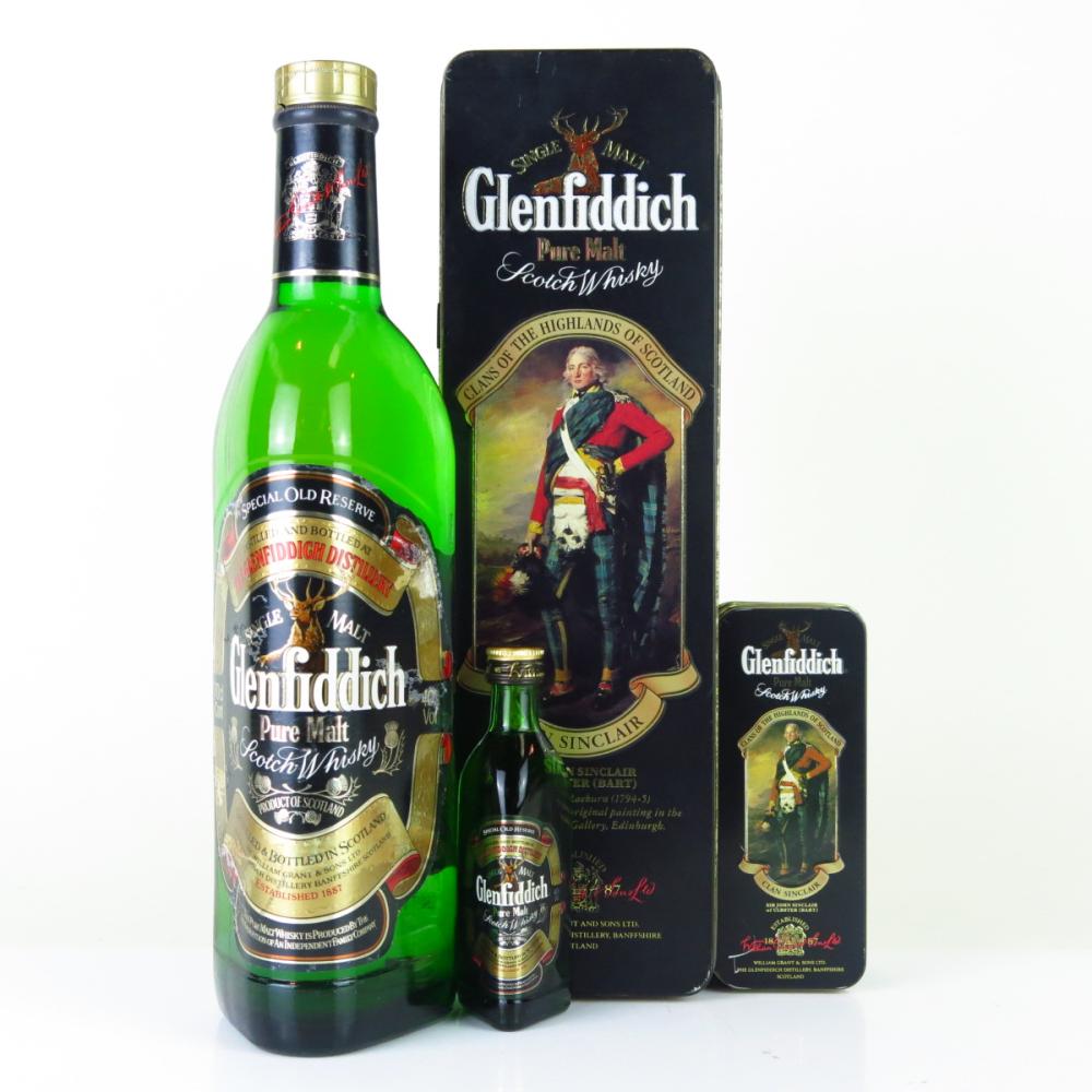 Glenfiddich Clans of the Highlands / Clan Sinclair Including Matching Miniature 
