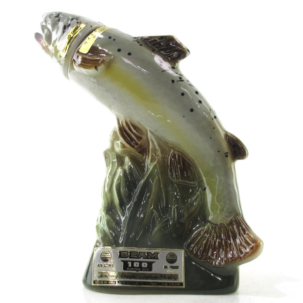 Jim Beam 100 Months Old Canadian Game Fish Decanter 1970s