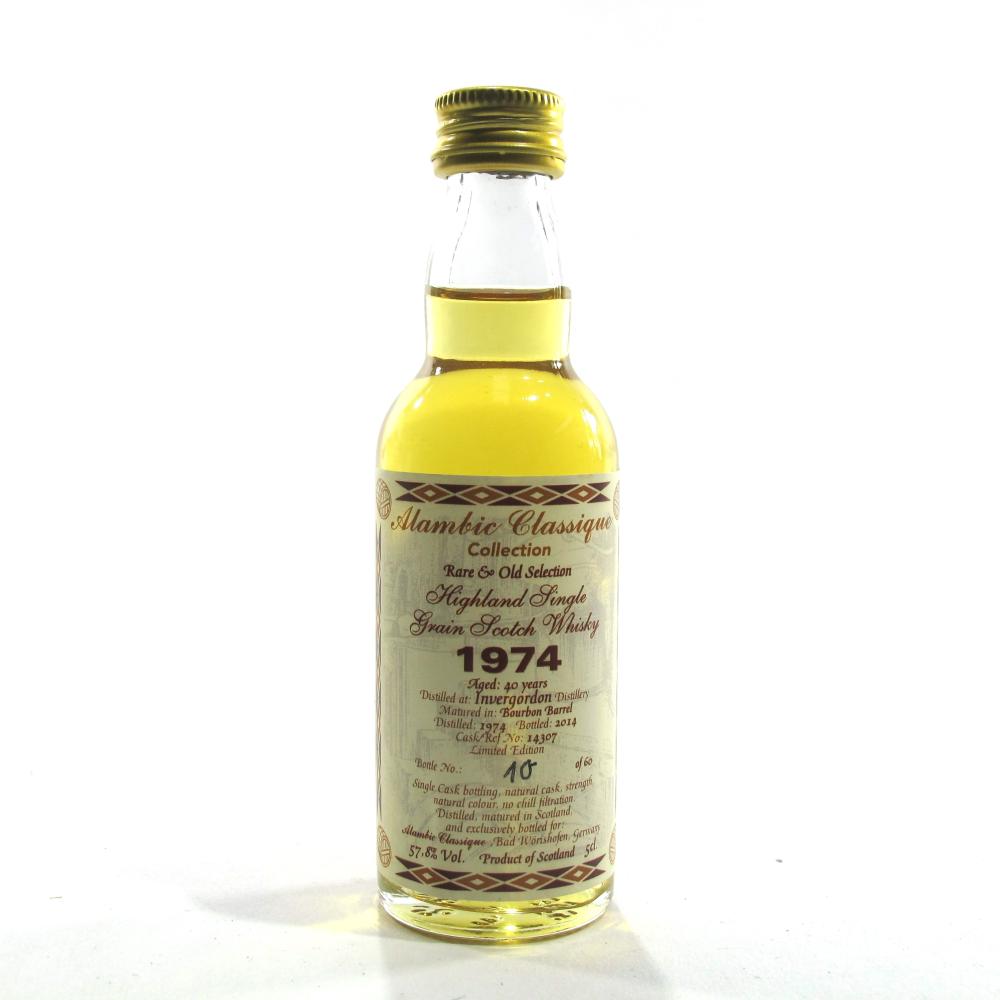 Invergordon 1974 Alambic Classique 40 Year Old Miniature 5cl