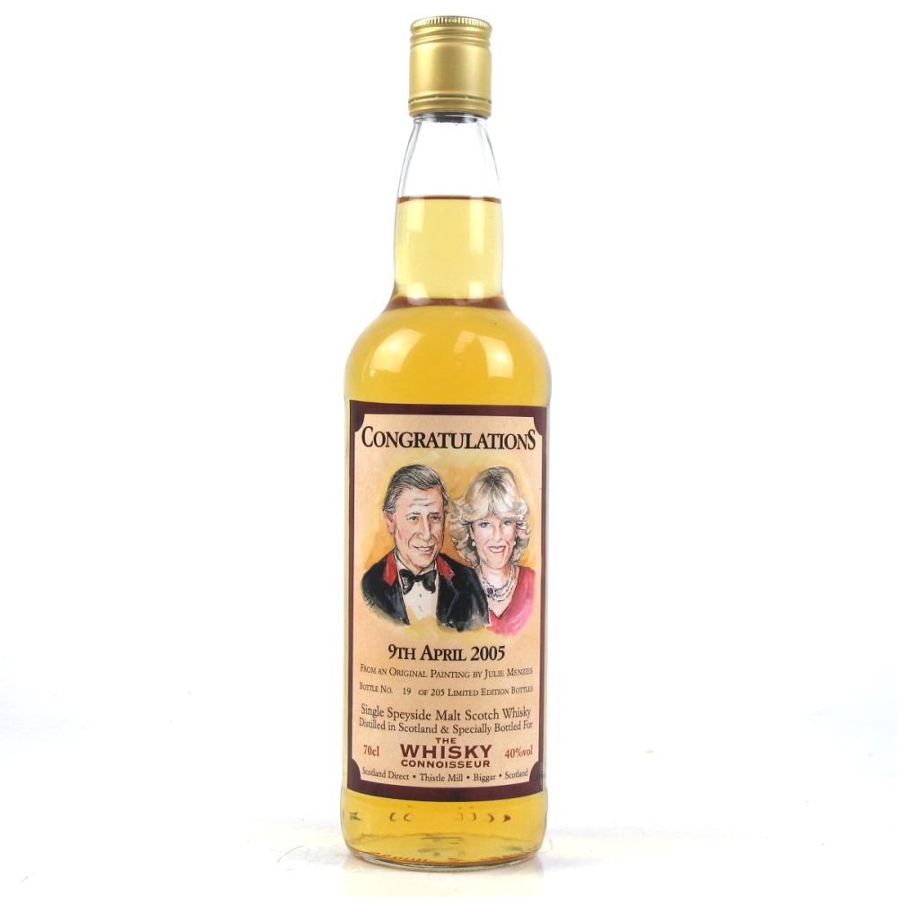 Congratulations Single Speyside Malt / Charles and Camilla Wedding
