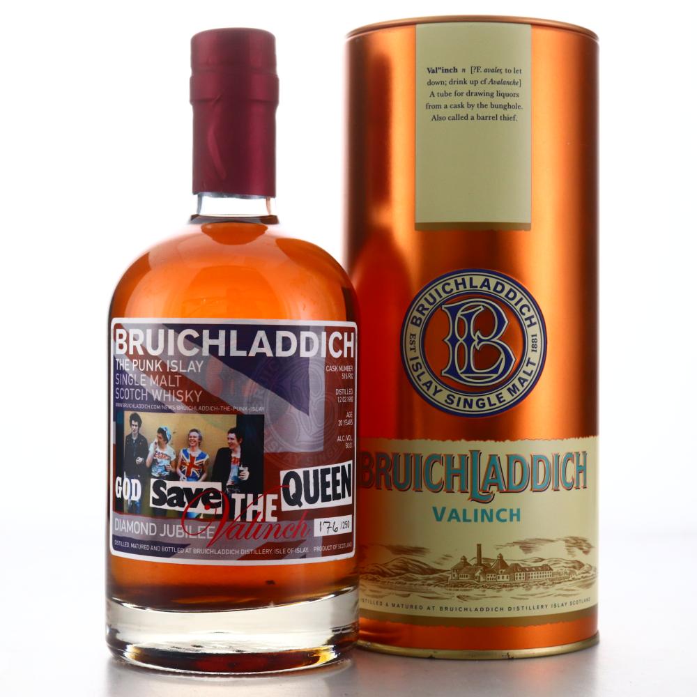 Bruichladdich 1992 Valinch 'God Save the Queen' 20 Year Old