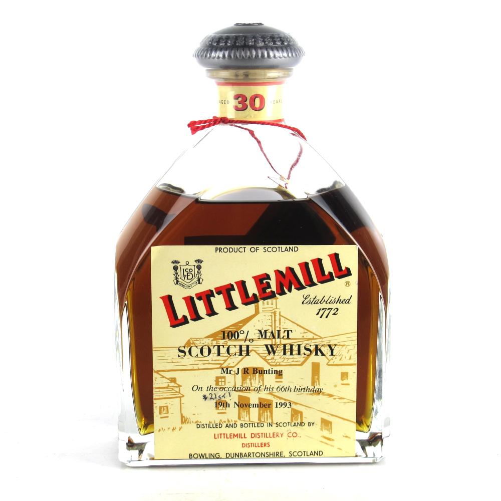 Littlemill 30 Year Old / Personalised Label