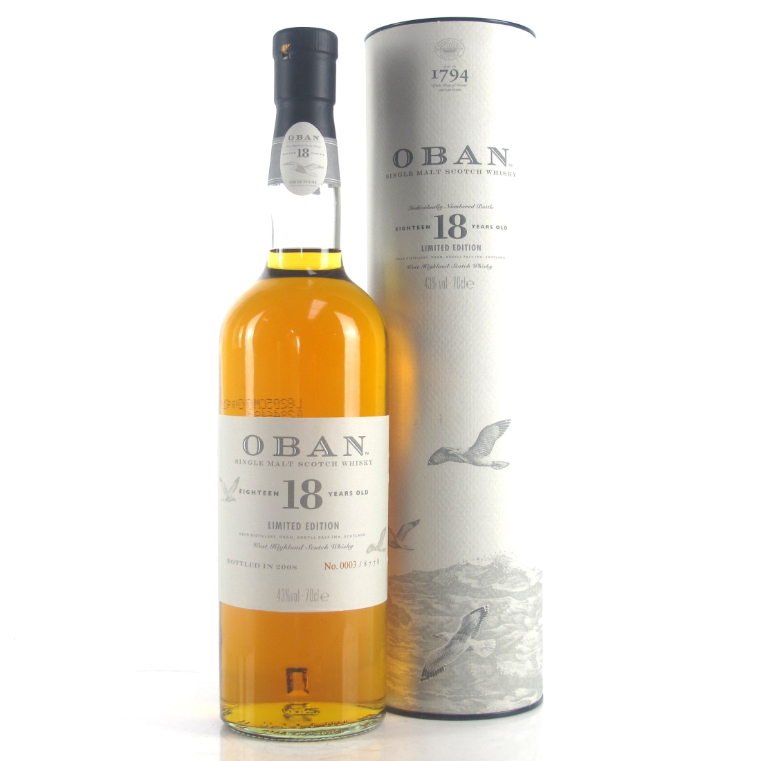 Oban 18 Year Old Limited Edition / Bottle #0003