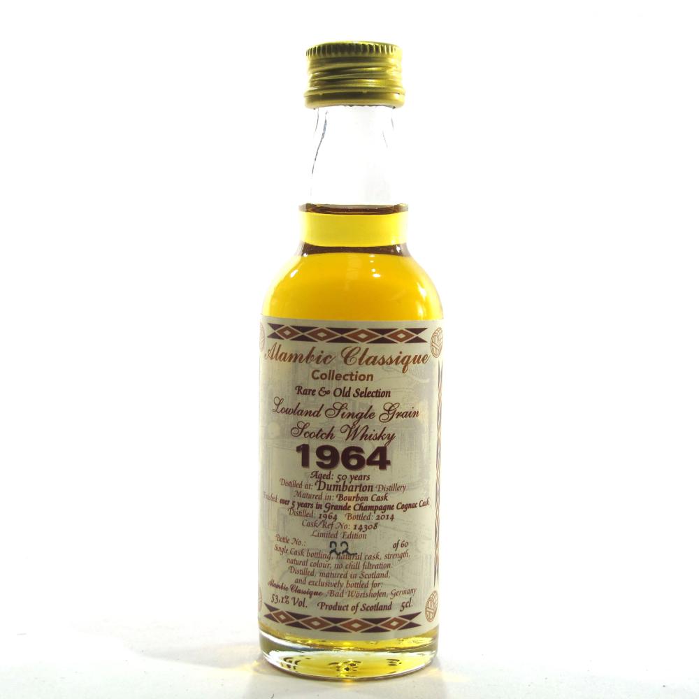 Dumbarton 1964 Alambic Classique 50 Year Old Miniature 5cl